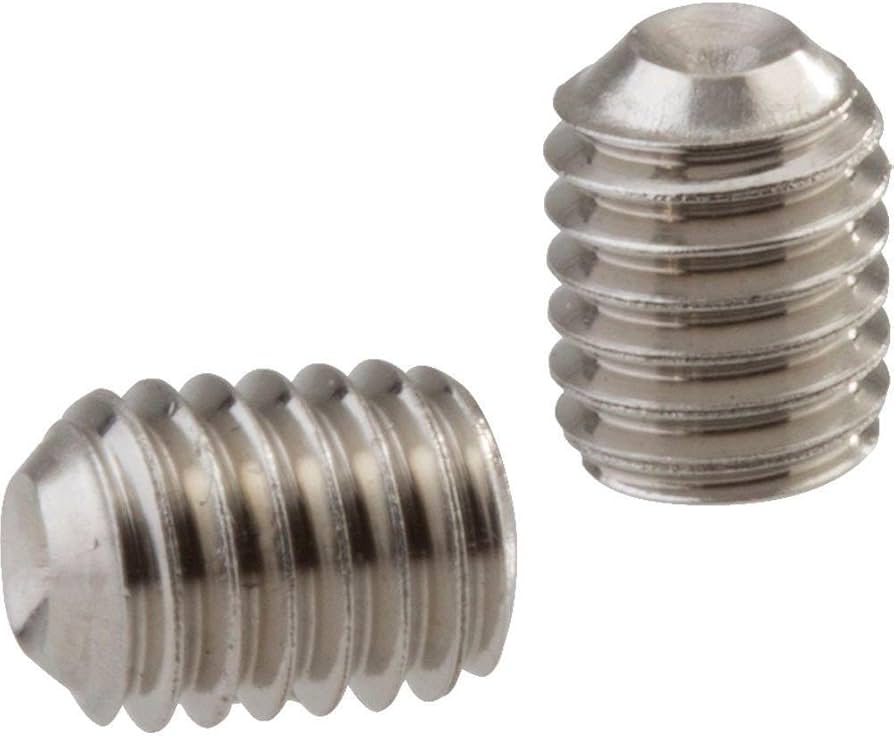 Picture of Brighton Best 099012 #6-32X3/8" Knurled Cup Point Loc-Wel Socket Set Screw, Knurled Cup Point, Plain